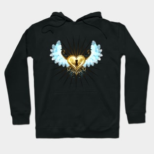 Mechanical Heart with White Wings ( Steampunk ) Hoodie